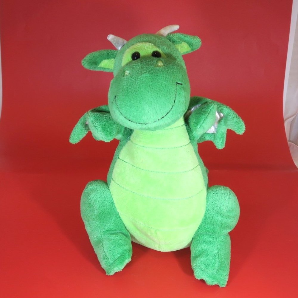 Magic Dragon Vintage Green Soft Stuffed Lovey Plush Toy R Us